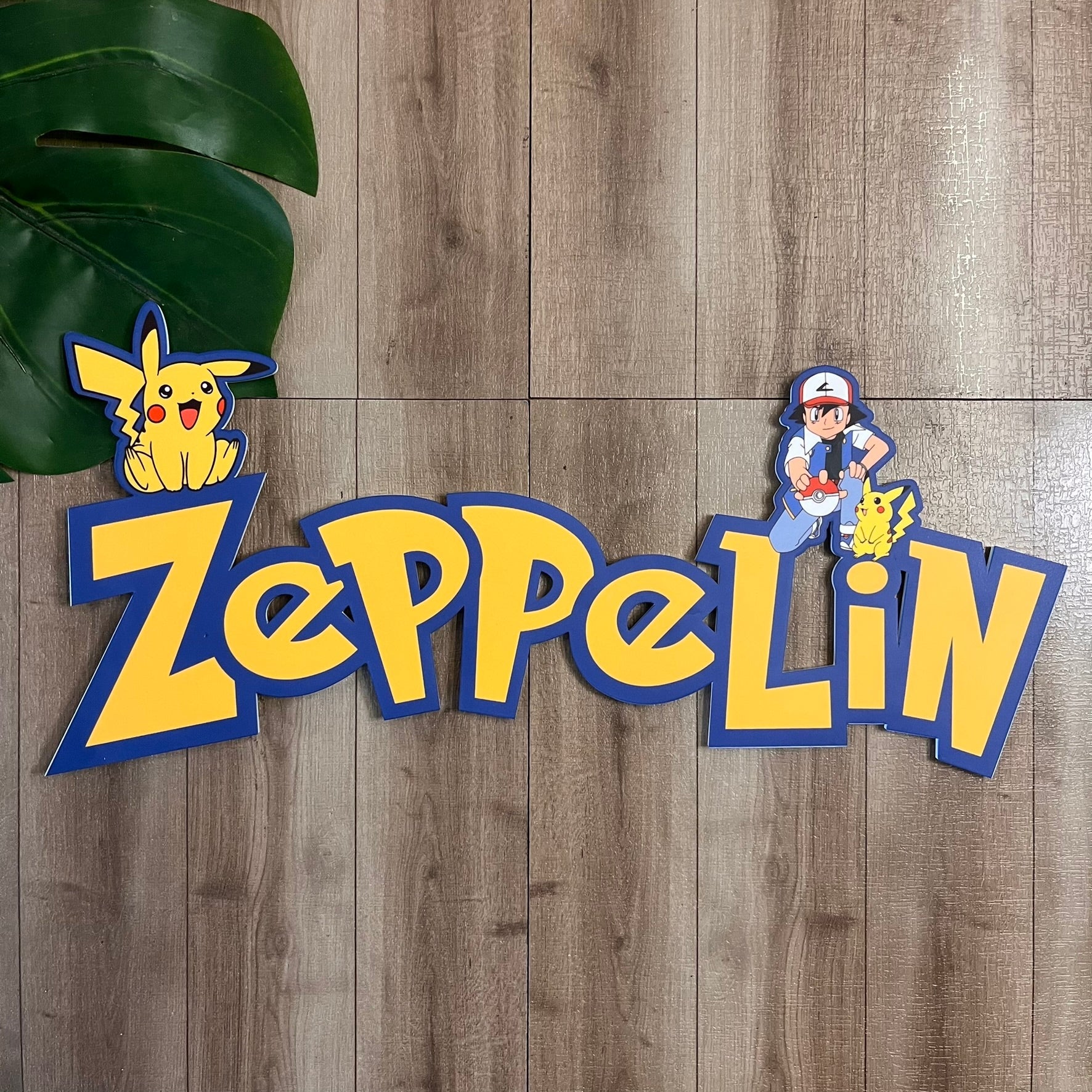Personalised Pokémon - Themed Acrylic Name Sign ⚡🎮 - Webster Enterprises