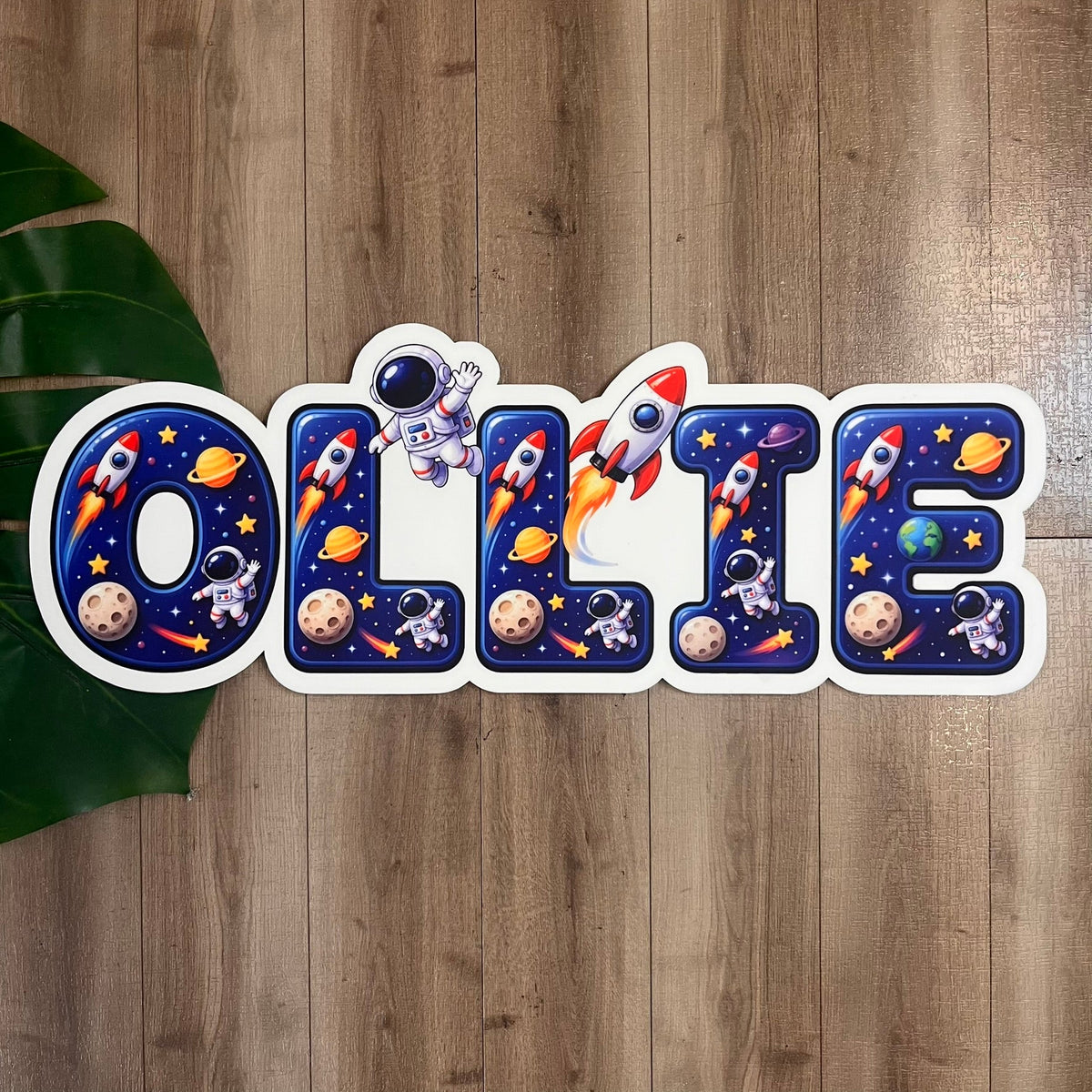 Personalised Space Themed Acrylic Name Sign - Webster Enterprises
