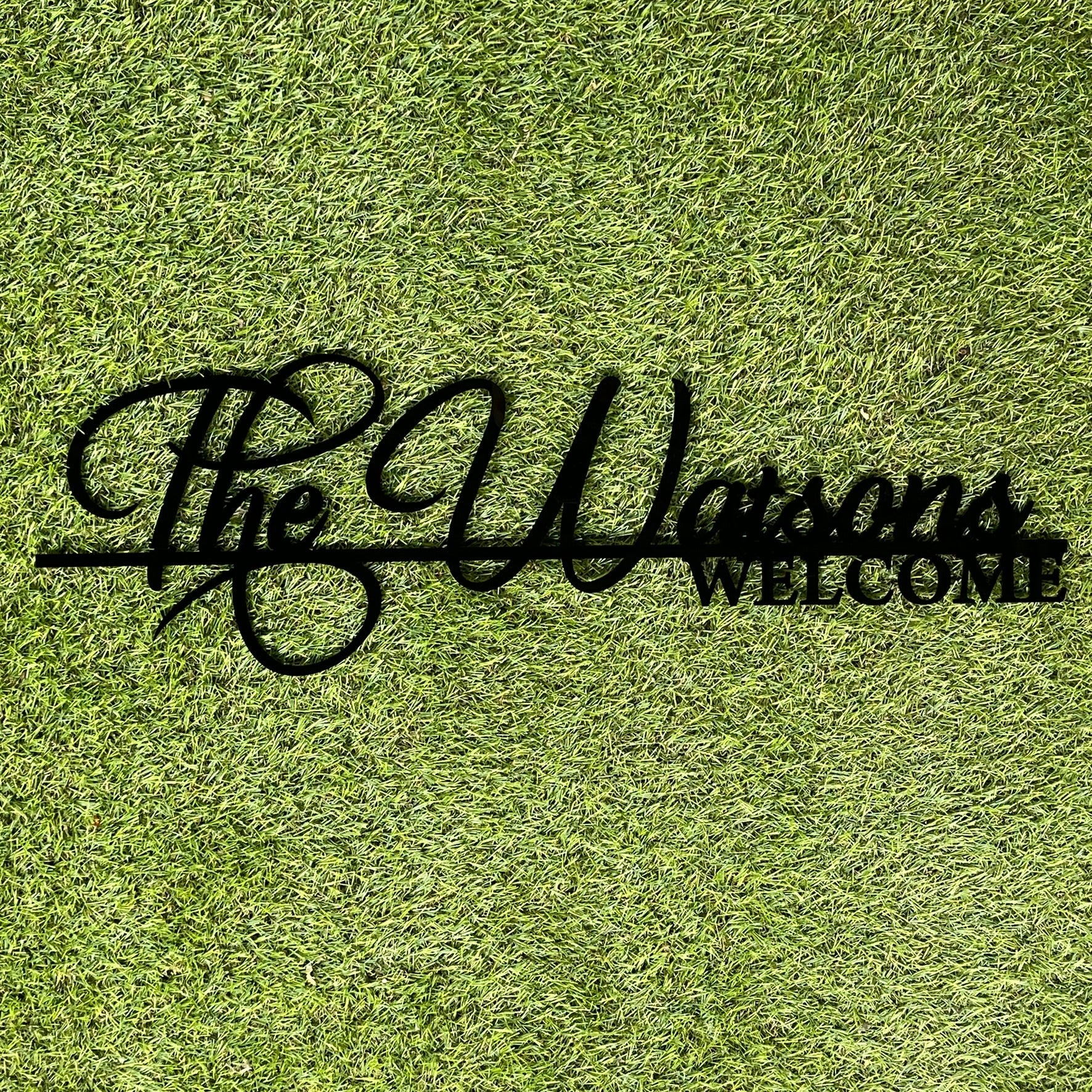 Personalised Surname Welcome Sign - Ideal for Newlyweds, New Homes & Housewarming Gift - Webster Enterprises