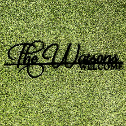 Personalised Surname Welcome Sign - Ideal for Newlyweds, New Homes & Housewarming Gift - Webster Enterprises