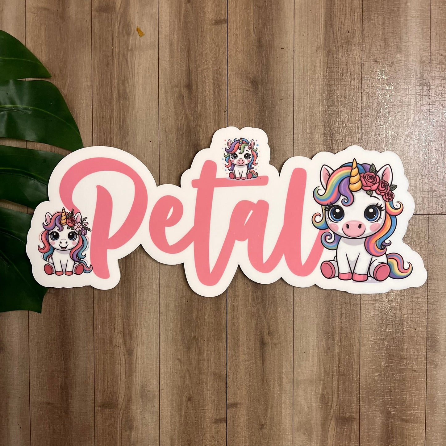 Personalised Unicorn Themed Name Plaque - Webster Enterprises