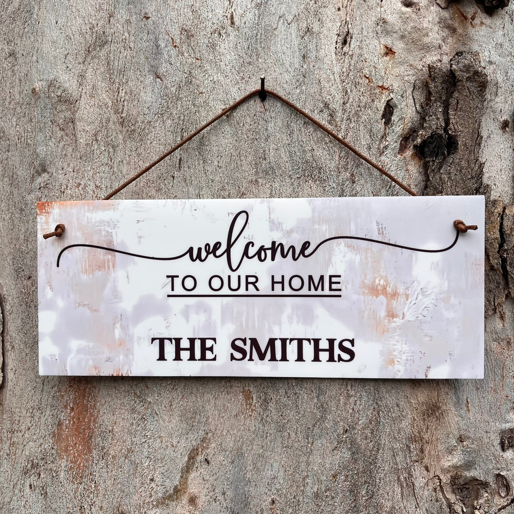 Personalised Welcome to our Home Sign - Webster Enterprises