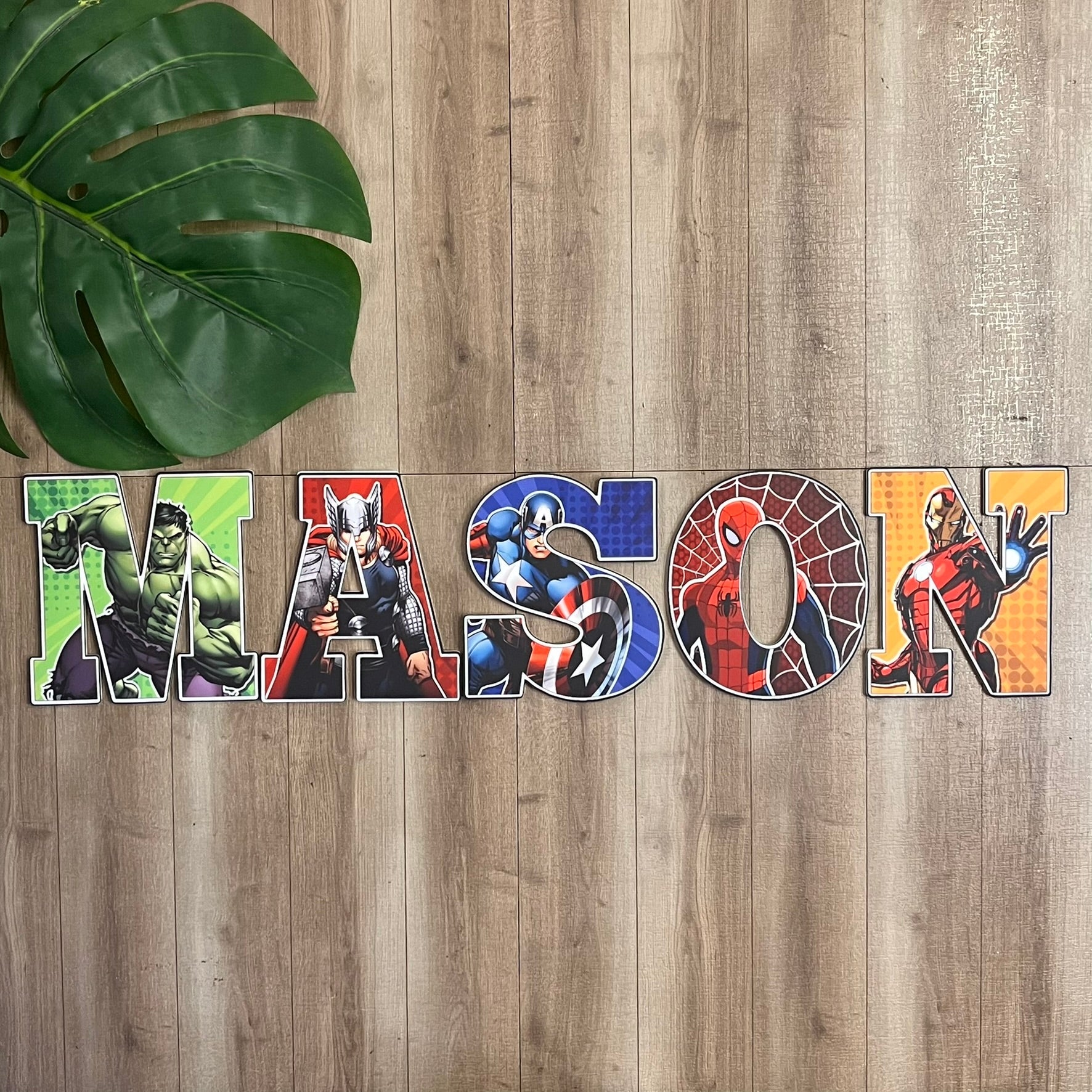 Super Hero Budget Letters - Sublimated Acrylic - Webster Enterprises