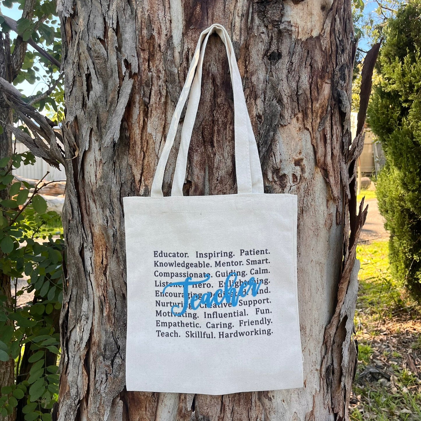 Teacher Description canvas tote bag - Webster Enterprises