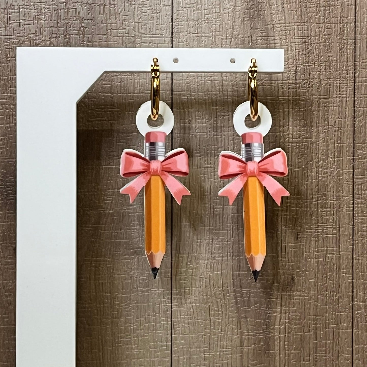 Teacher Pencil Earrings - Webster Enterprises