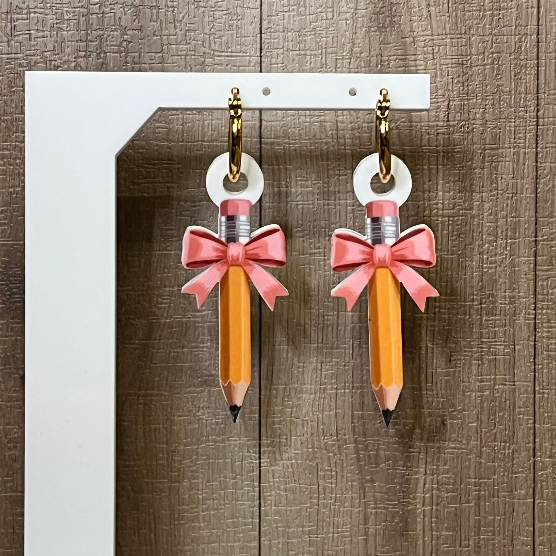 Teacher Pencil Earrings - Webster Enterprises
