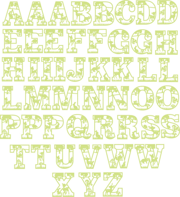 Woodland Animal-Themed Wall Letters for Enchanting Spaces – Webster ...
